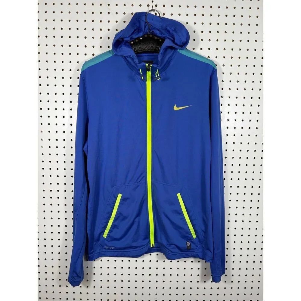 Nike Mens outdoor tech basketball zip up performance hooded jacket size M